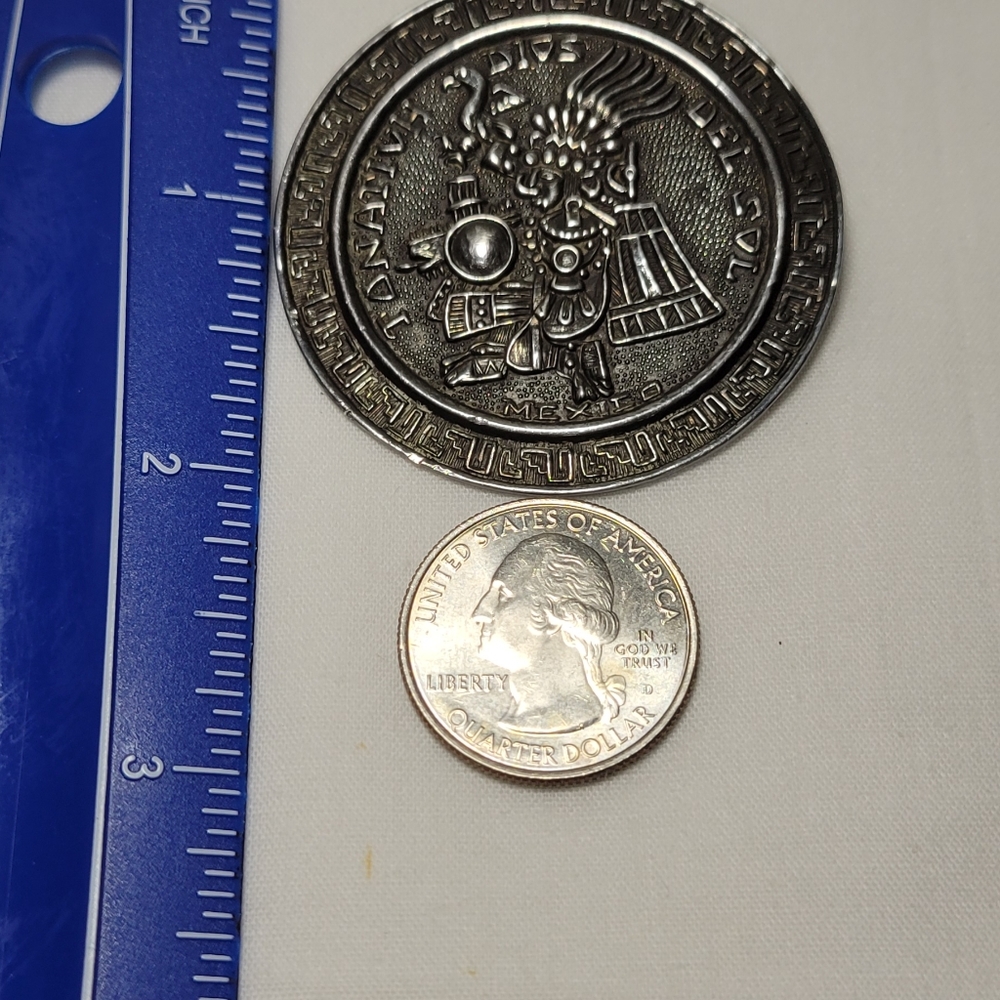 💢💢925 SILVER VINTAGE HECHO EN MÉXICO PENDANT - Picture 9 of 12